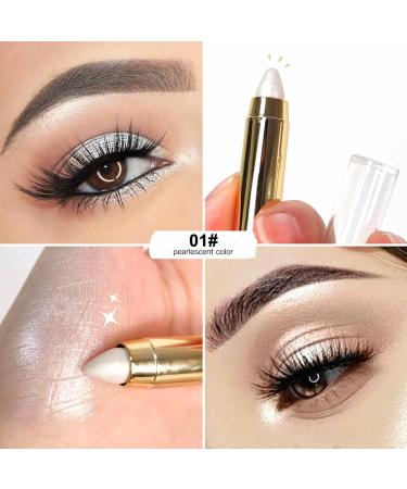 Eyeshadow Stick | 2-end Natural Waterproof Eyeshadow Stick Long Lasting Shimmer Cream Eyeshadow Pencil Crayon for Favor Pochy 1# - Buy Online on GoSupps.com