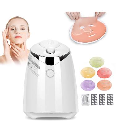 HDLWIS Facial Mask Machine DIY Face Mask Machine Multi-Function Automatical Natural Fruit Vegetable Face Mask Maker With Human Voice Reminder & 32 Counts Collagen Pills