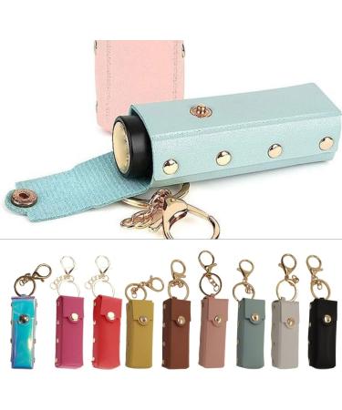 Portable Lipstick Organizer Keychain - Travel Lip Gloss Bag & Chapstick Pendant for Women - Red - Buy Online on GoSupps.com