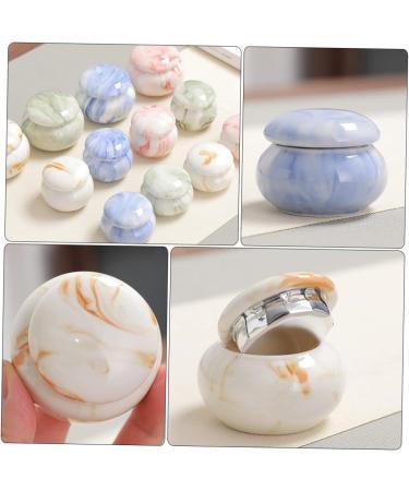 FOMIYES 9 Pcs Ceramic Airtight Jars for Women - Lip Balm and Cosmetic Containers - Assorted Colors - Travel Size Empty Pots - 4.5x4.5cm - Buy Online on GoSupps.com