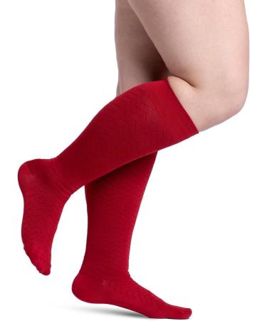 Sigvaris Women s Microfiber Patterns 830 Closed Toe Calf-High Socks 20-30mmHg - Graphite Argyle - Medium Short | Shop Internationally - Buy Online on GoSupps.com