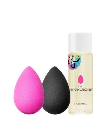 Beautyblender Original & Pro Makeup Sponge + Liquid Blendercleanser Lavender 3oz Set | Vegan & Cruelty-Free - Buy Online on GoSupps.com