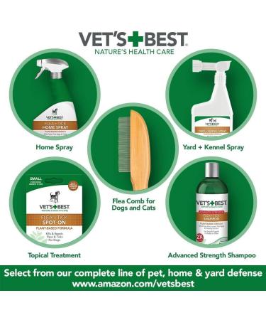 Vet's Best Flea Comb - Bamboo Handle for Dogs and Cats - Buy Online on GoSupps.com