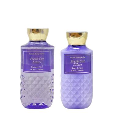 Bath & Body Works Fresh Cut Lilacs Duo Set - Shower Gel and Body Lotion.
