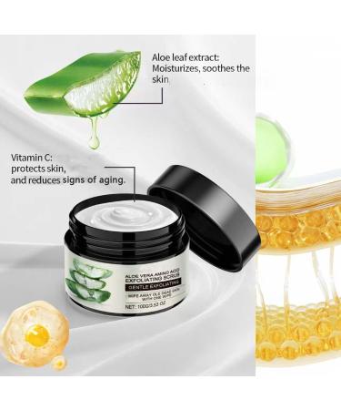 Gommage exfoliant pour le visage aux acides amin s l'aloe vera avec vitamine C - Gel peeling doux pour une peau lisse et lumineuse nettoie et hydrate en profondeur am liore la texture (5Pcs) - Buy Online on GoSupps.com