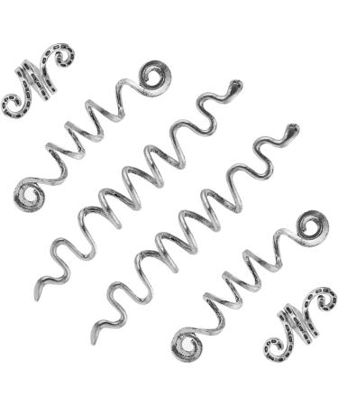 WLLHYF 6 Pieces Loc Snake Hair Braid Accessories Metal Hair Clips Decoration Spiral Serpent Celtic Hair Cuffs Dreadlock Spiral Coil Hair Jewelry for Women Girls - Buy Online on GoSupps.com