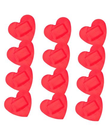 Beaupretty 24pcs Heart Shaped Small Patches Adhesive Bandages Small Bandages Adorable Heart Patches Care Patches Small Adhesive Portable Adhesive Bandages