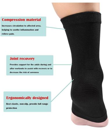 VGEBY Elastic Ankle Brace Support for Basketball Soccer Volleyball & More - Compression Sleeve for Injury Protection - Buy Online on GoSupps.com