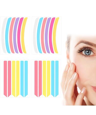 24Pcs Lash Lift Ribbon Kit Reusable Hot Lash Silicone Covering Strips Lash Lift Tool Lash Lift Rod for Eyelash Lift Shape Eyelashes Create Natural Curl Eyelashes(Multi)