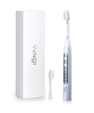 IONIC KISS IONPA DH Home White Ionic Power Electric Toothbrush  Easy-to-use  Brushing Timer  3 Modes  2 Soft Extended Filament Brush Heads  Made in Japan You  hyG  DH-311PW Pearl White