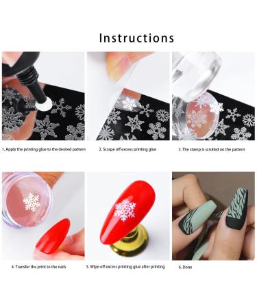 Nail Art Stamping Plate Set - Bat Owl Cat Designs & Thorns - DIY Party Nail Templates for Creative Designs - Buy Online on GoSupps.com