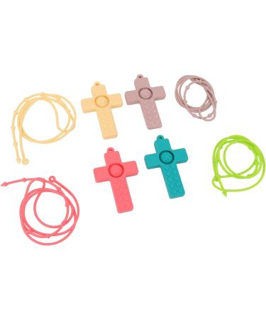 Vgeby Silicone Baby Bite Ring Toys - 4-Part Teething Relief | Safe Calming Chew Toys for Infants - Tactile Training for Wounded Gums - Buy Online on GoSupps.com
