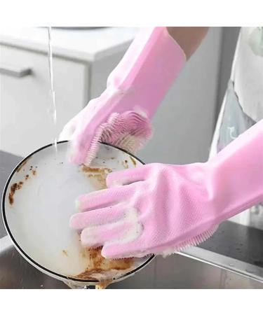 Cleaning Gloves Cleaning Gloves Kitchen Silicone Dishwashing Gloves For Household Use Dishwashing Gloves A4 - Buy Online on GoSupps.com