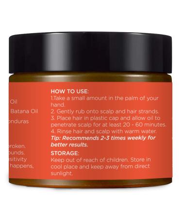 Raw Batana Oil for Hair Growth - Natural Unrefined Hair Mask | Nourishes & Strengthens Hair for Men & Women - Buy Online on GoSupps.com