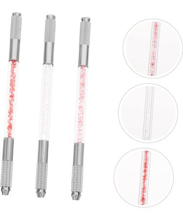 Outanaya 3pcs Fruit Embroidery Pen Makeup Tool Eyebrow Microblading Kit Microblading Needle Pen Copper - Buy Online on GoSupps.com