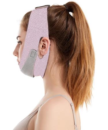Adjustable Anti-Snoring Chin Strap - Comfortable Breathable Solution for CPAP Users - Pink - Buy Online on GoSupps.com