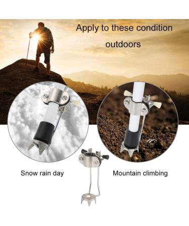 Ice Cane Tip Portable Non-slip Ice Crutches Attachment Trekking Accessories White Ice Grips Claws Medical Supplies Equipment - Buy Online on GoSupps.com