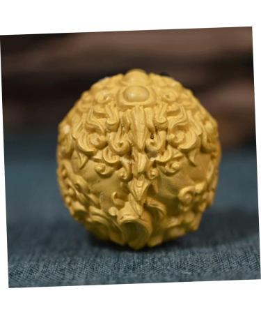 Garneck Feng Shui Kylin Statue Key Ring - Wooden Chinese Coin Decoration & Handicraft - Buy Online on GoSupps.com