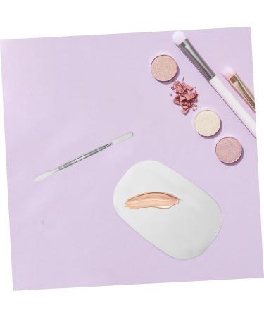 Hemoton Makeup Palette Set - Professional Foundation & Mixing Tray - Stainless Steel Nail Plate - 12.6x7.5cm - Perfect for Makeup Artists - Buy Online on GoSupps.com
