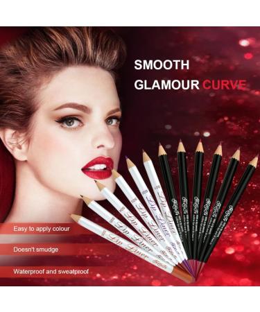 Color Lip Liner - 12pcs Set - Soft and Smooth Touch Experience - Prevent Lip Gloss Overflow - Easy to Draw and Color - Long Lasting Makeup - - Buy Online on GoSupps.com