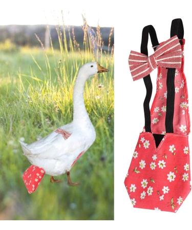 Unibell Washable Pet Poultry Diaper | Portable Nappy for Goose Duck Chicken Pigeon (Red M) - Buy Online on GoSupps.com