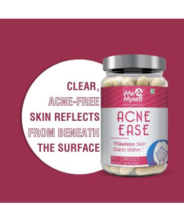 iMeMyself Clear Skin Support | 90 Capsules with Zinc Vitamin A Niacinamide Berberine Glutathione Neem Probiotics Green Tea & Herbal Extracts - Buy Online on GoSupps.com