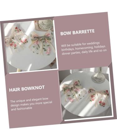 FRCOLOR Embroidered Butterfly Hair Clip Decorative Hair Clips Women's Hair Clips French Hair Clip Hair Clips for Bows Big Hair Bow Women Hair Clips Bride Bow Barrette Back Hair Bow Big Bow - Buy Online on GoSupps.com