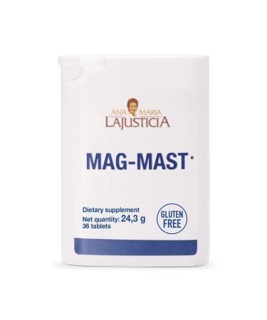 Ana Maria Lajusticia - MAG MAST - Pocket Format - Easy to take Easy to Carry - Natural Antacid and Magnesium Source. 54 Tablets. Dariy and Gluten Free. Vegan Friendly.