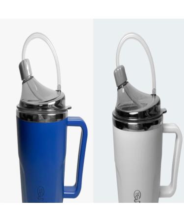 RWKGIEIK Bedridden Elderly Patients Pregnant Women Postpartum Straw Cups Anti-Dropping Anti-Choking Stainless Steel Nursing Cups - Buy Online on GoSupps.com