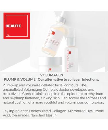 Consult Beaute Volumagen TRIO: Serum, Volumizing Cream, Anti-Aging Eye Cream with Collagen & Hyaluronic Acid - Buy Online on GoSupps.com