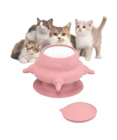 BCHBUD Puppy Kittens Feeder Milk Bowl for Multiple Nursing Kittens Puppy,240ml Doggie Puppy Bottles with 4 Nipples,for Feeding Small Newborn Pets,KittensPuppiesRabbits Nursing Supplies pink