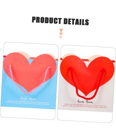 KOMBIUDA 20pcs Love Handbag Merchandise Bags Girl Gift Bag Birthday Gift Bags Bulk Girl Birthday Gift Baby Gift Bags Baby Shower Goodies Bags Goodies Pouches Bride Paper Party Bag Medium - Buy Online on GoSupps.com