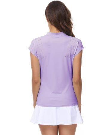 DOTIN Women's 2 Pack Golf Polo Shirts - Black & Purple - 3X-Large - Buy Online on GoSupps.com