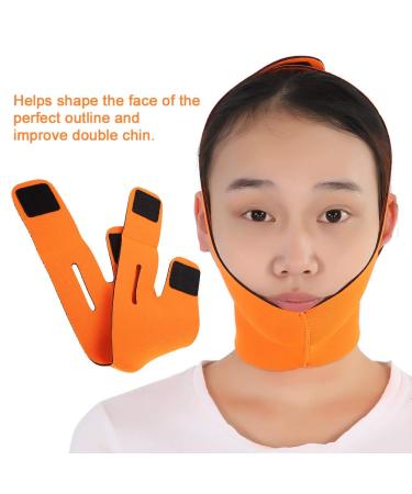 Face Bandage Slimming Mask - V Face Cheek & Chin Tightening Patch | Anti-Wrinkle Skin Care (Orange) - International Shipping - Buy Online on GoSupps.com