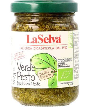 LaSelva La Selva Bio Verde Pesto Basil Spice Paste (6 x 130 g)