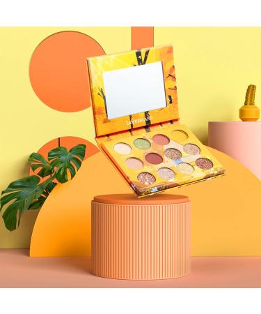 Buy LAMUSELAND Matte Shimmer Eyeshadow Palette - 12 High Pigmented Colors for Long Lasting Glitter Makeup | Perfect Gift Set for Women & Girls - Buy Online on GoSupps.com