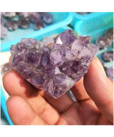 Crystal 1pcs Amethyst Geode Heart Shaped Crystal Crystals Stones Titanium Rainbow Amethyst Cluster Angel Quartz - Buy Online on GoSupps.com