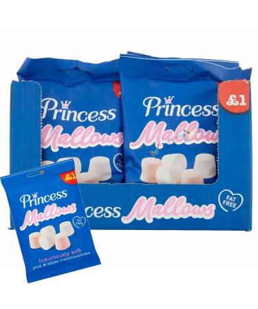 Fat Free Pink & White Marshmallows 150g 1 PMP (Pack of 12 (Full Box))