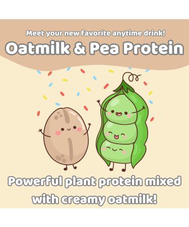 Organic Vanilla Caramel Pea Protein Oatmilk Blend - 30 Servings 10g Protein Non-GMO Vegan Allergen Free - 1lb Bag - Buy Online on GoSupps.com