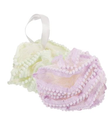 2pcs Bath Ball Bath Scrub Flower Bath Towel Body Loofah Shower Scrubber for Body Exfoliating Shower Scrubber Convenient Bath Ball Cartoon Bathing Ball Body Skin Exfoliating Tool