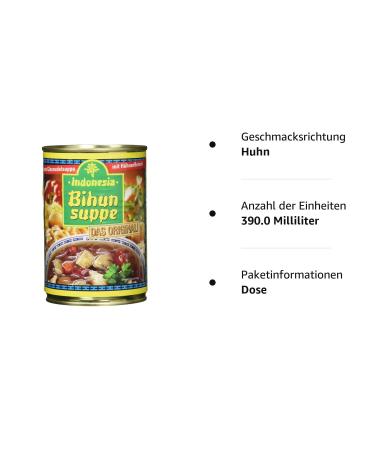 Indonesia Original Bihun Soup - Delicious Soup with Vegetables & Chicken | 390 ml Pack - Authentic Flavor - Buy Online on GoSupps.com