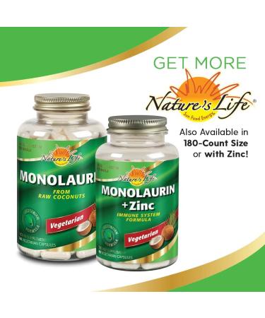 Nature's Life Monolaurin 180 Veg Capsules | Boost Immunity & Support Wellness - Buy Online on GoSupps.com