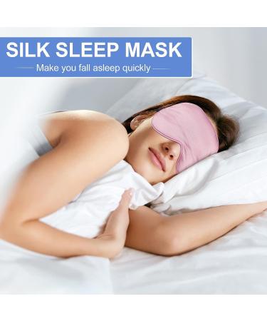 12-Piece Adjustable Strap Sleep Silk Mask Set | Soft Blindfold Eyeshade for Comfortable Sleep | Smooth Sleeping Mask with Bag | 6 Colors - Buy Online on GoSupps.com