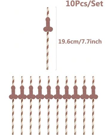Tonydetox 10 pcs Penis Bachelorette Party Straws Favors Decor Bridal Shower Decor Accessories Bachelor Night Party Supplies - Buy Online on GoSupps.com