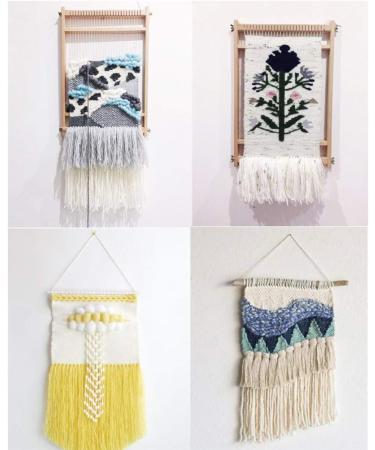 FOCCTS Wooden Multi-Craft Weaving Loom - Large Frame for Tapestry Art - Creative DIY Weaving for Kids and Experts - Pre-Warped for Quick Start - Buy Online on GoSupps.com