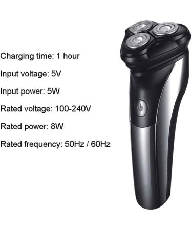 GeRRiT Electric Shaver for Men - Rechargeable 100% Waterproof Rotary Razor & Sideburns Trimmer - International Shipping Available - Buy Online on GoSupps.com
