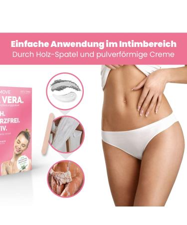 100g Aloe Vera Hair Removal Powder for Men & Women - Painless Depilatory Cream for Body & Intimate Areas - International Shipping Available - Buy Online on GoSupps.com