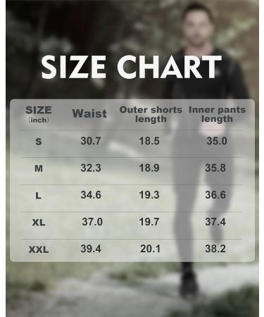 SILKWORLD Men's 2 in 1 Running Compression Athletic Pants with Zipper Pockets - Black, Large - Buy Online on GoSupps.com