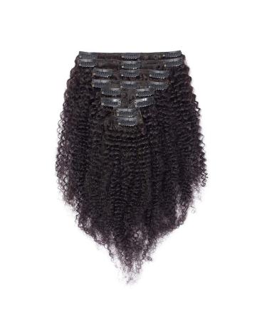 Clip In Extensions Real Hair Kinky Curly - Double Tessen Afro Hair 8-Pack 55cm-125cm Natural Black for Complete Hair Transformation - Buy Online on GoSupps.com