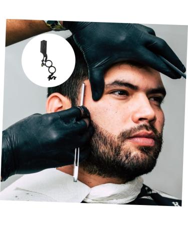 Minkissy 2-Pack Manual Hair Grain Knife Holder & Eyebrow Trimmer - Multi-Purpose Steel Scissors Razors for Hairdressing - 15.2x5.5cm - Black - Buy Online on GoSupps.com